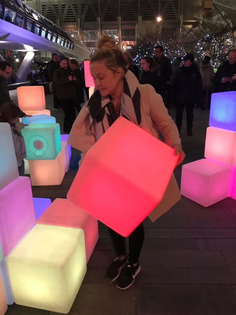 Sensory Sensation! Canary Wharf Winter Lights